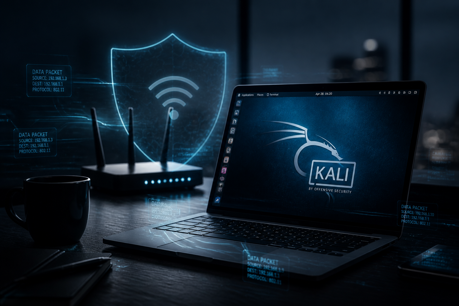 Sending deauthentication packets with Kali