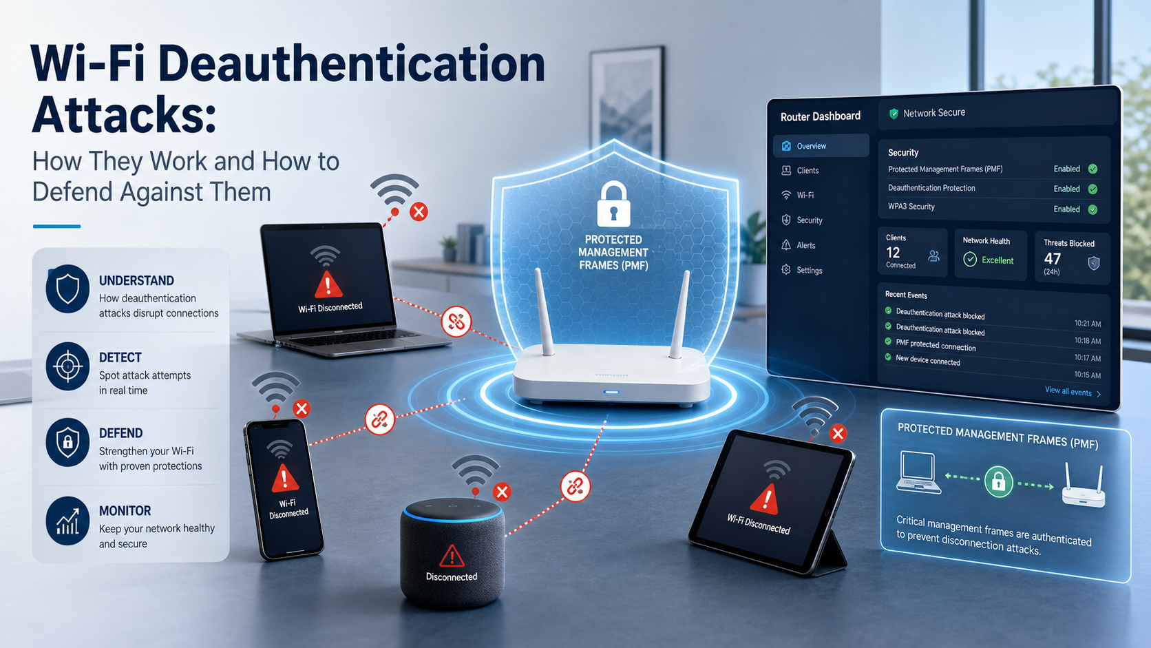 Wi‑Fi Deauthentication Attacks: How They Work and How to Defend Against Them