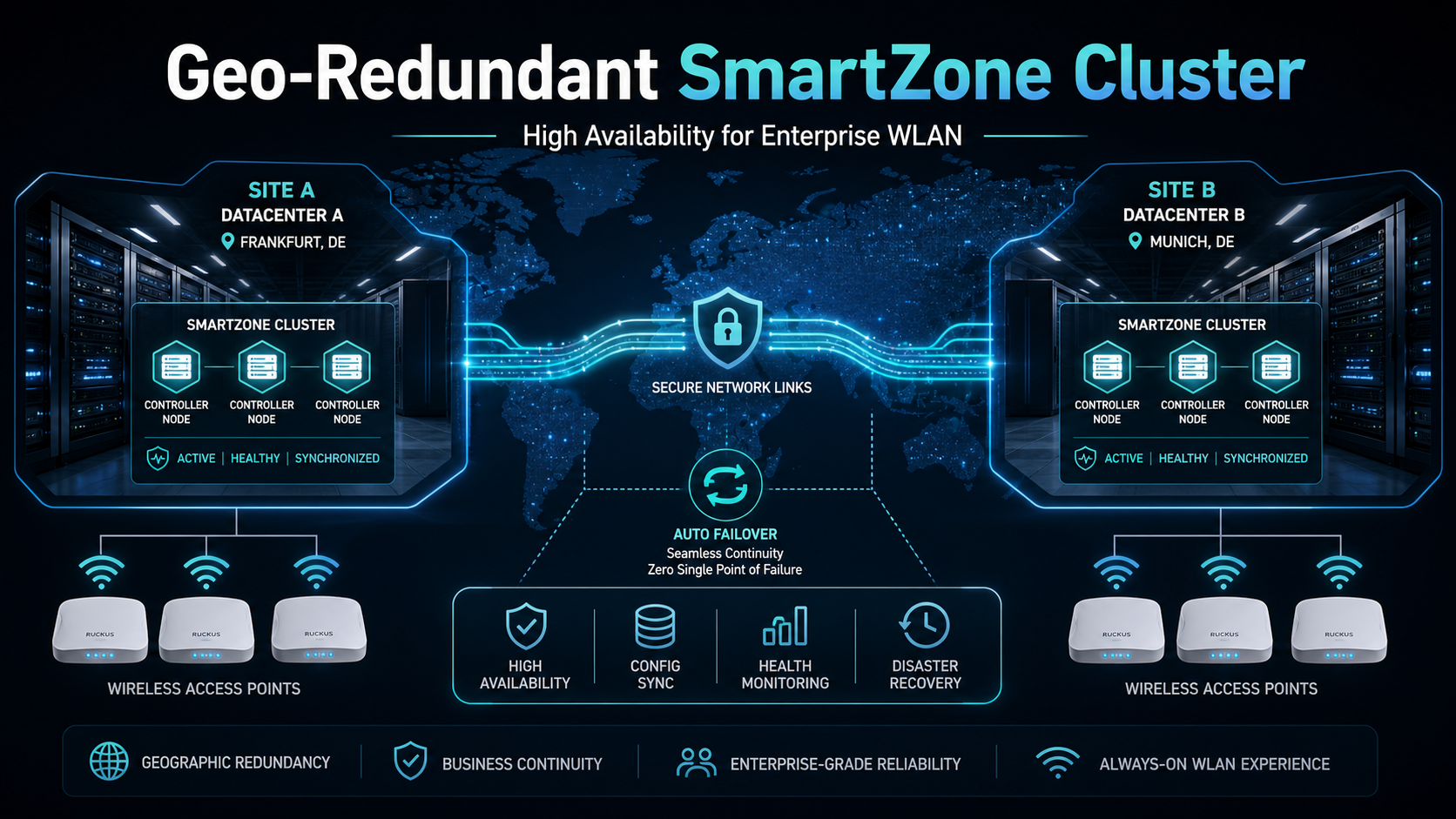 Geo-redundant-cluster with Ruckus Smartzone